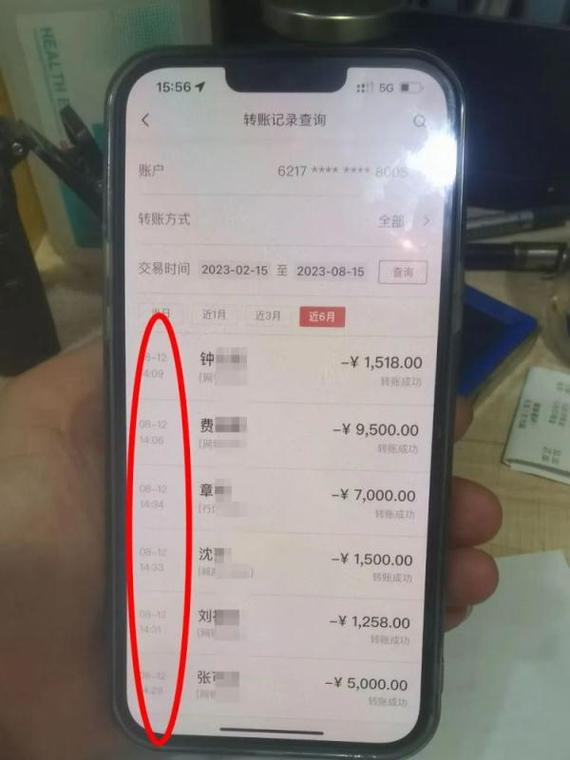 银行流水账单截图